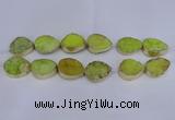 CDQ510 20*30mm - 22*30mm teardrop druzy quartz beads wholesale