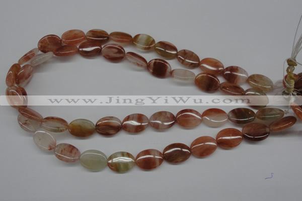 CDQ53 15.5 inches 13*18mm oval natural red quartz beads wholesale