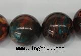 CDS193 15.5 inches 22mm round dyed serpentine jasper beads