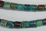 CDS254 15.5 inches 8*8mm tube dyed serpentine jasper beads