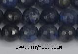 CDU318 15.5 inches 10mm faceted round blue dumortierite beads