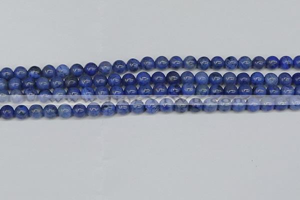 CDU341 15.5 inches 6mm round blue dumortierite beads wholesale