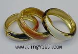 CEB151 19mm width gold plated alloy with enamel bangles wholesale