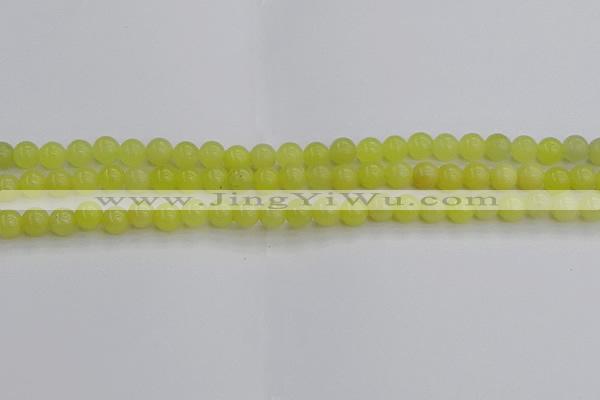 CEJ201 15.5 inches 6mm round lemon jade beads wholesale