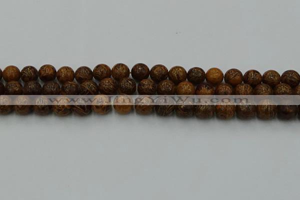 CEJ303 15.5 inches 10mm round elephant skin jasper beads wholesale