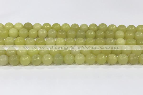 CEJ353 15.5 inches 10mm round lemon jade beads wholesale