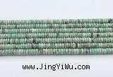 CEM70 15.5 inches 3.5*7mm rondelle emerald gemstone beads
