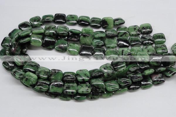 CEP15 15.5 inches 15*15mm square epidote gemstone beads wholesale