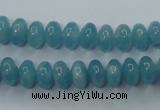 CEQ23 15.5 inches 5*8mm rondelle blue sponge quartz beads