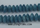 CEQ24 15.5 inches 6*10mm rondelle blue sponge quartz beads