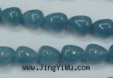 CEQ44 15.5 inches 9*11mm teardrop blue sponge quartz beads