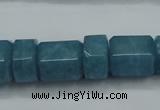 CEQ85 15.5 inches 9*14mm - 13*16mm blue sponge quartz beads