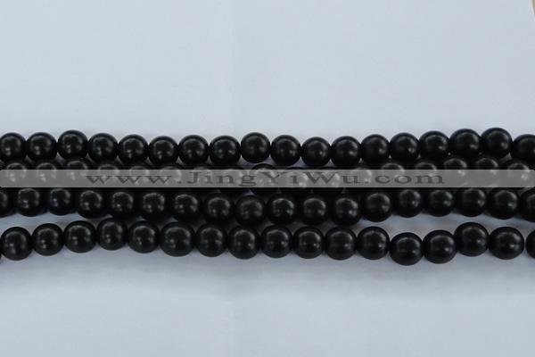 CEY04 15.5 inches 10mm round black ebony wood beads wholesale
