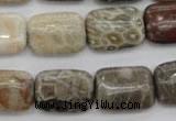CFA222 15.5 inches 13*18mm rectangle chrysanthemum agate beads