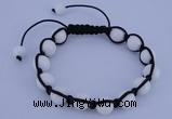 CFB505 10mm round candy jade beads adjustable bracelet wholesale
