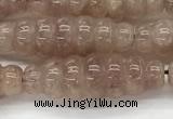 CFG1542 15.5 inches 10*30mm carved rice strawberry quartz beads