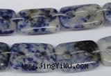 CFG320 15.5 inches 15*20mm carved rectangle sodalite beads