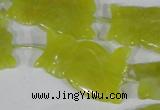 CFG517 15.5 inches 20*31mm carved animal Korean jade beads