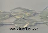 CFG558 15.5 inches 14*28mm carved trumpet flower opal beads