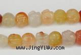 CFG57 15.5 inches 8*10mm carved pig-shaped agate gemstone beads