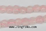 CFG58 15.5 inches 8*10mm carved pig-shaped rose quartz beads