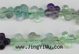 CFG73 15.5 inches 11*11mm carved flower fluorite gemstone beads