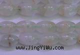 CFL1200 15.5 inches 6*10mm rice green fluorite gemstone beads