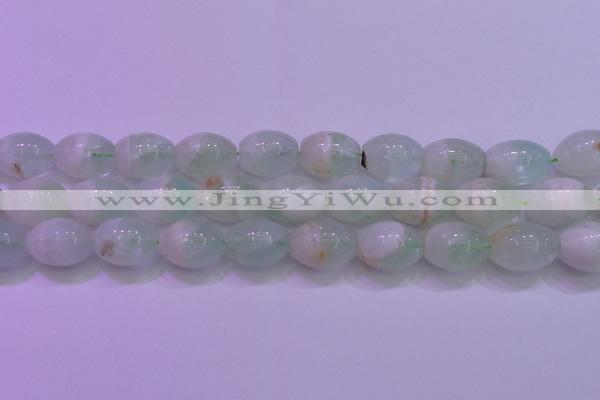 CFL1205 15.5 inches 13*18mm rice green fluorite gemstone beads