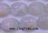 CFL1218 15.5 inches 12*16mm oval green fluorite gemstone beads