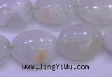 CFL1219 15.5 inches 13*18mm oval green fluorite gemstone beads