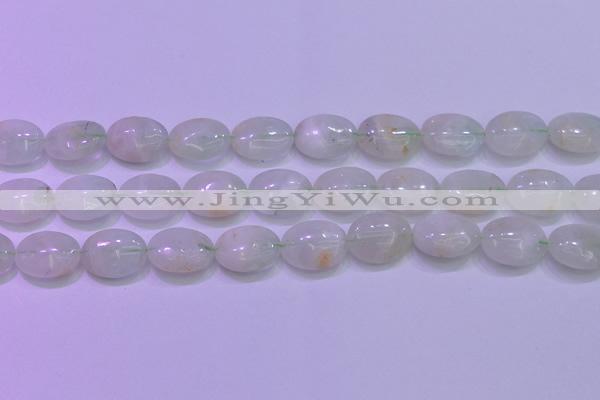 CFL1219 15.5 inches 13*18mm oval green fluorite gemstone beads
