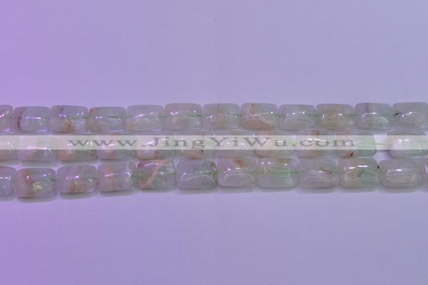 CFL1225 15.5 inches 12*16mm rectangle green fluorite gemstone beads