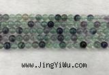 CFL1461 15.5 inches 6mm round A grade fluorite gemstone beads