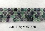 CFL1463 15.5 inches 10mm round A grade fluorite gemstone beads