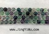 CFL1464 15.5 inches 12mm round A grade fluorite gemstone beads
