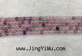 CFL1480 15.5 inches 4mm round rainbow fluorite gemstone beads