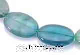 CFL23  A- grade oval 20*30mm natural fluorite beads Wholesale