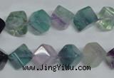 CFL309 15.5 inches 6*6mm cube natural fluorite beads