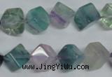 CFL310 15.5 inches 8*8mm cube natural fluorite beads