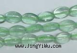 CFL335 15.5 inches 8*12mm oval natural green fluorite beads