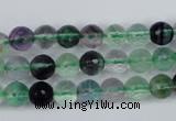 CFL52 15.5 inches 8mm faceted round AB grade natural fluorite beads