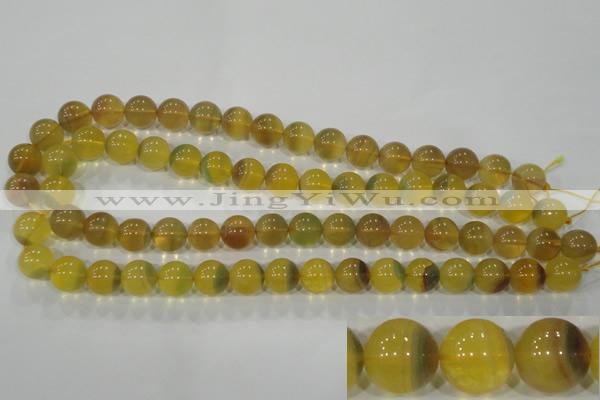 CFL804 15.5 inches 12mm round yellow fluorite gemstone beads