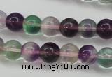 CFL903 15.5 inches 7mm round rainbow fluorite gemstone beads