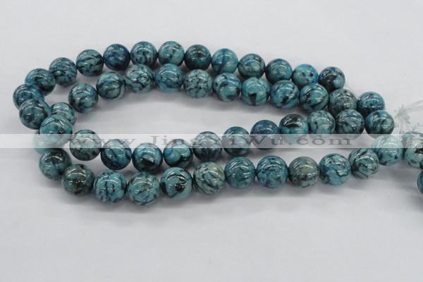 CFS105 15.5 inches 14mm round blue feldspar gemstone beads