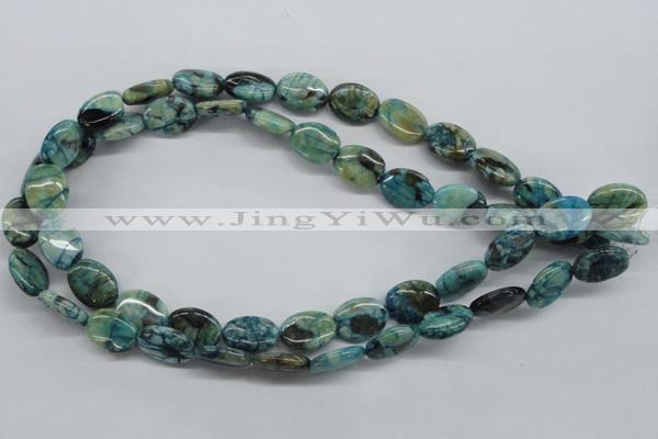 CFS110 15.5 inches 12*16mm oval blue feldspar gemstone beads