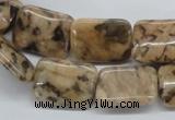 CFS16 15.5 inches 15*20mm rectangle natural feldspar gemstone beads