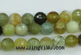 CFW03 15.5 inches 8mm faceted round flower jade beads wholesale