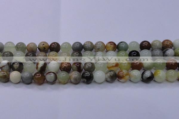 CFW15 15.5 inches 12mm round flower jade beads wholesale