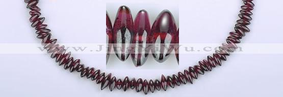 CGA12 15 inches multi sizes rice garnet gemstone beads Wholesale