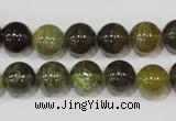 CGA204 15.5 inches 10mm round natural green garnet beads